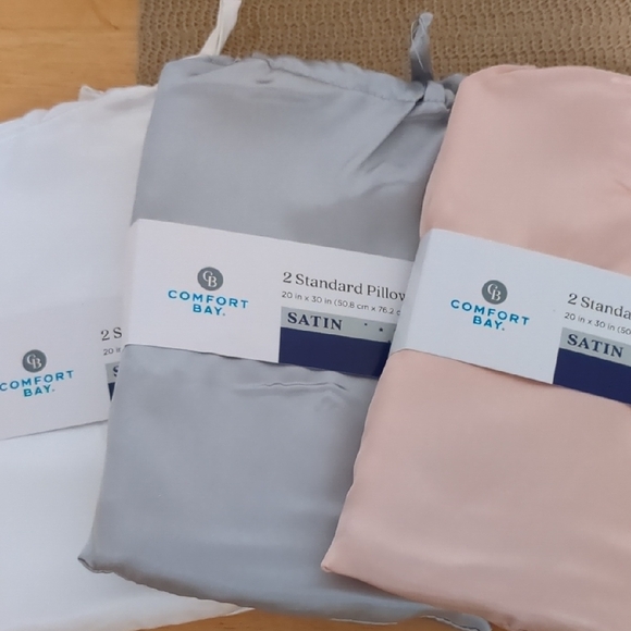 Comfort Bay Other - 2 Standard Satin Pillowcases 20"x 30" pick ur favorite one New